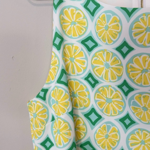 Sail To Sable STS Shift Dress Size Medium Sleeveless Yellow Lemon Green $2151748 - Picture 12 of 15